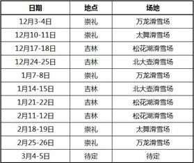 滑雪中国队赛程安排表今天（滑雪 中国）